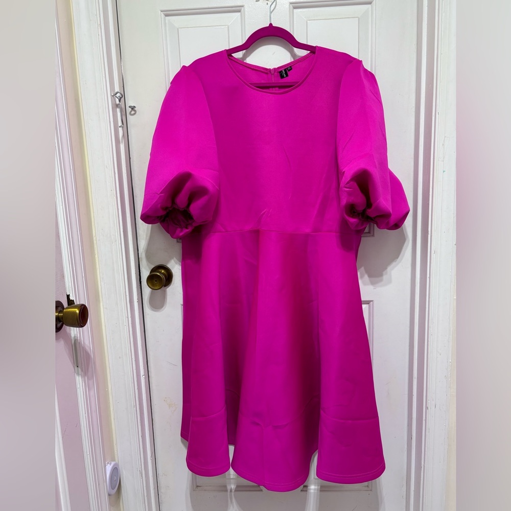 Plus size X Plus Wear dress in hot pink!